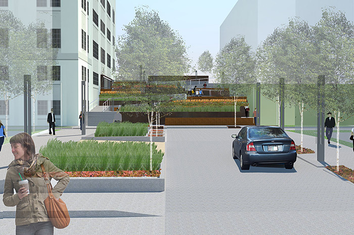 Photo of Couch St. Pedestrian Way project